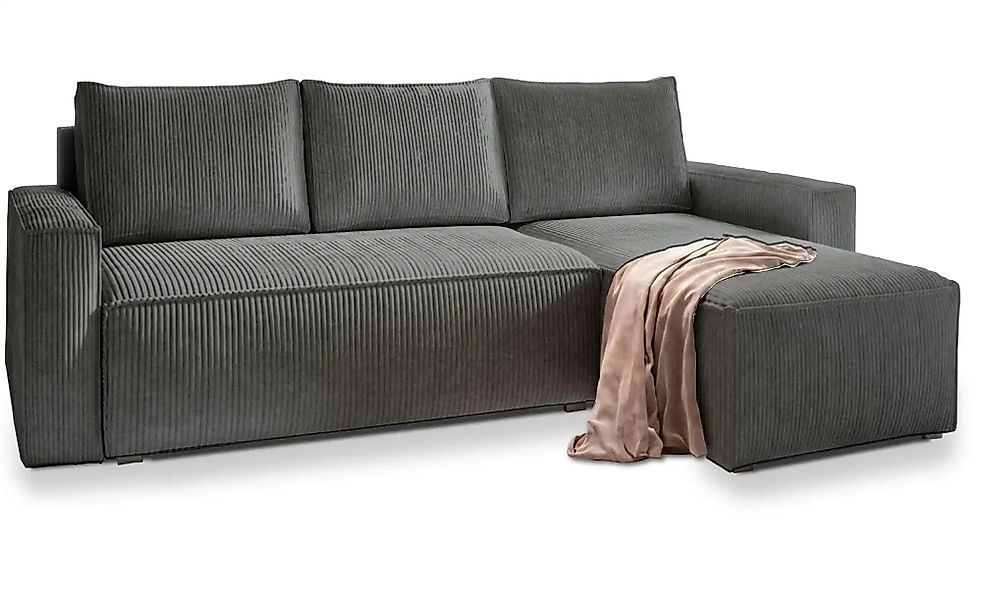 MASSENO Ecksofa mit Schlaffunktion Potaro ¦ grau ¦ Maße (cm): B: 230 H: 85 günstig online kaufen