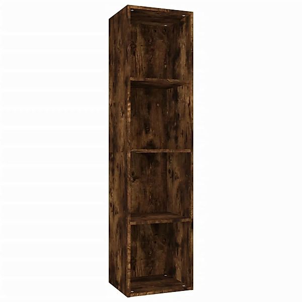 VidaXL Bücherschrank/TV-Schrank Räuchereiche 36x30x143cm Holzwerkstoff günstig online kaufen