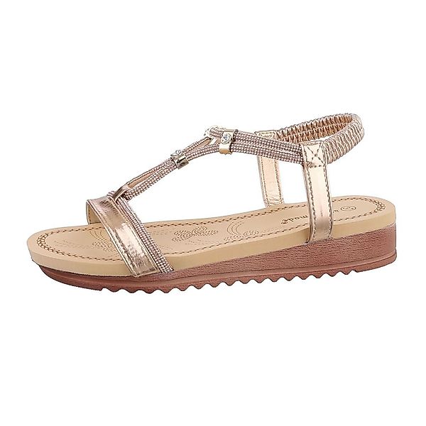 Ital-Design Damen Freizeit Riemchensandalette (85960564) Keilabsatz/Wedge günstig online kaufen