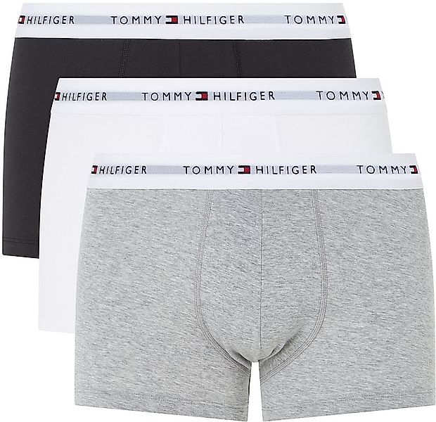 Tommy Hilfiger Boxer Trunk 3-Pack Black/White/Grey - Größe XXL günstig online kaufen