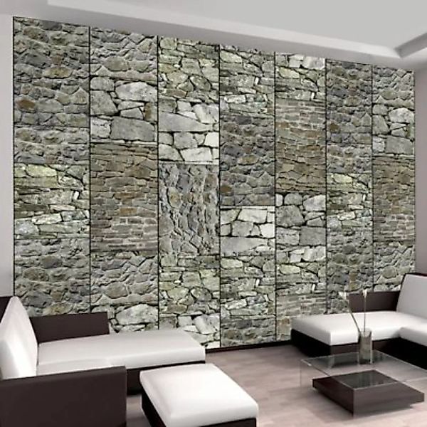 artgeist Fototapete Gray stones grau Gr. 50 x 1000 günstig online kaufen