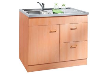 KOCHSTATION Spülenschrank "KS-Elster" Breite 100 cm günstig online kaufen