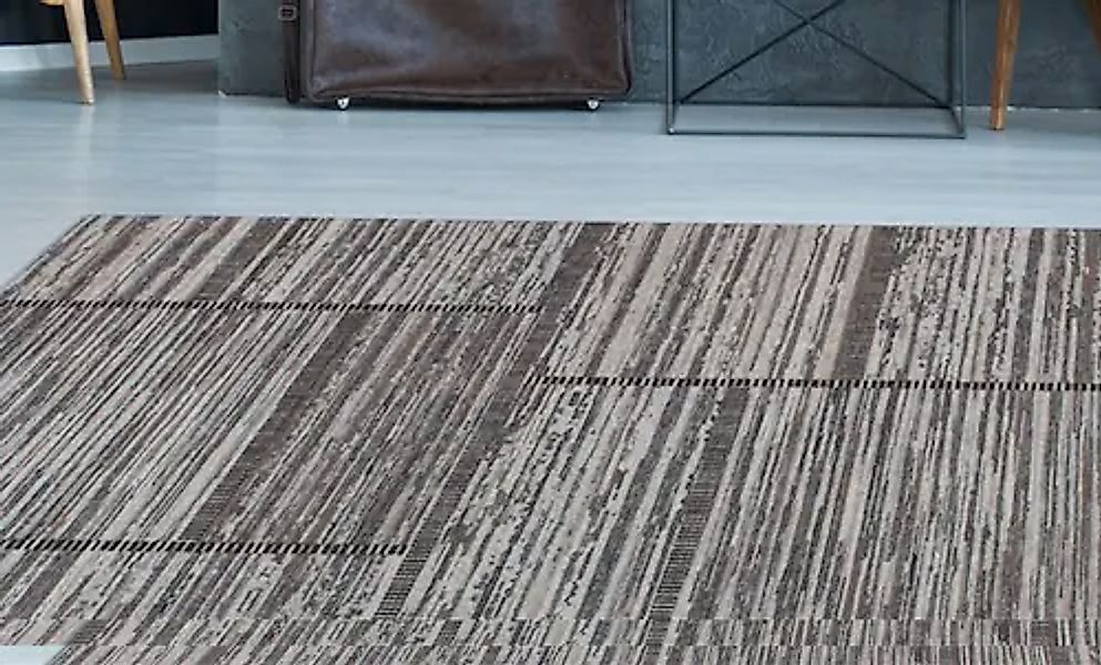 calo-deluxe Teppich »Roxy 120«, rechteckig, 6 mm Höhe, Jacquard, Flachgeweb günstig online kaufen