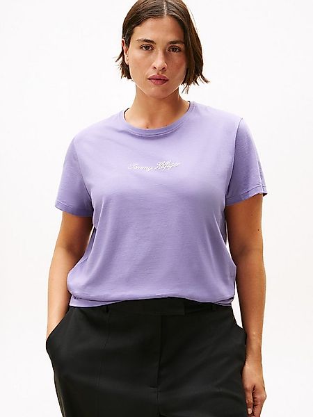 Tommy Hilfiger Curve Kurzarmshirt CRV CLASSIC SCRIPT REG SS TEE in großen G günstig online kaufen