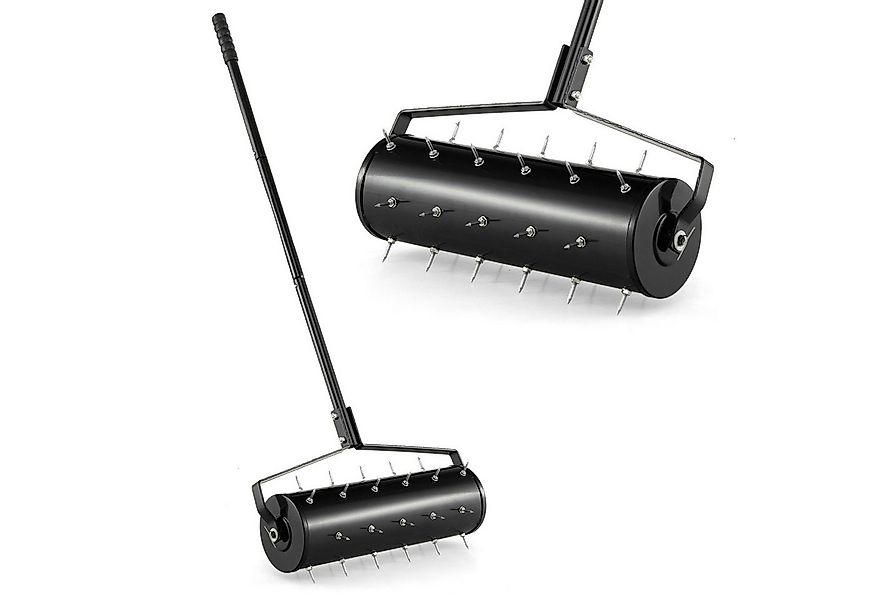 COSTWAY Rasenlüfter, (1-tlg), Rasenrolle mit Stiel & Nägeln, 53x130 cm, sch günstig online kaufen