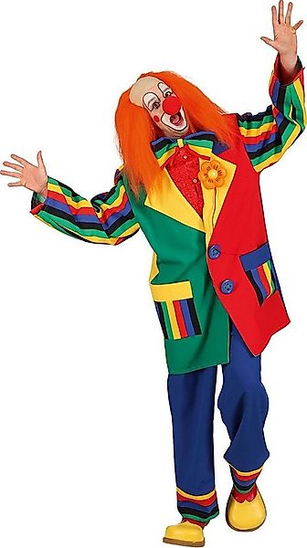 Karneval-Klamotten Clown-Kostüm Herren bunte Clownsjacke Zirkus, witziger C günstig online kaufen