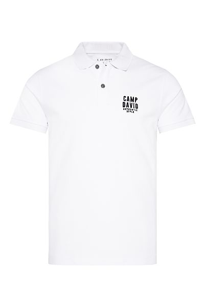 CAMP DAVID Poloshirt mit kleiner Logo-Stickerei auf Brusthöhe günstig online kaufen