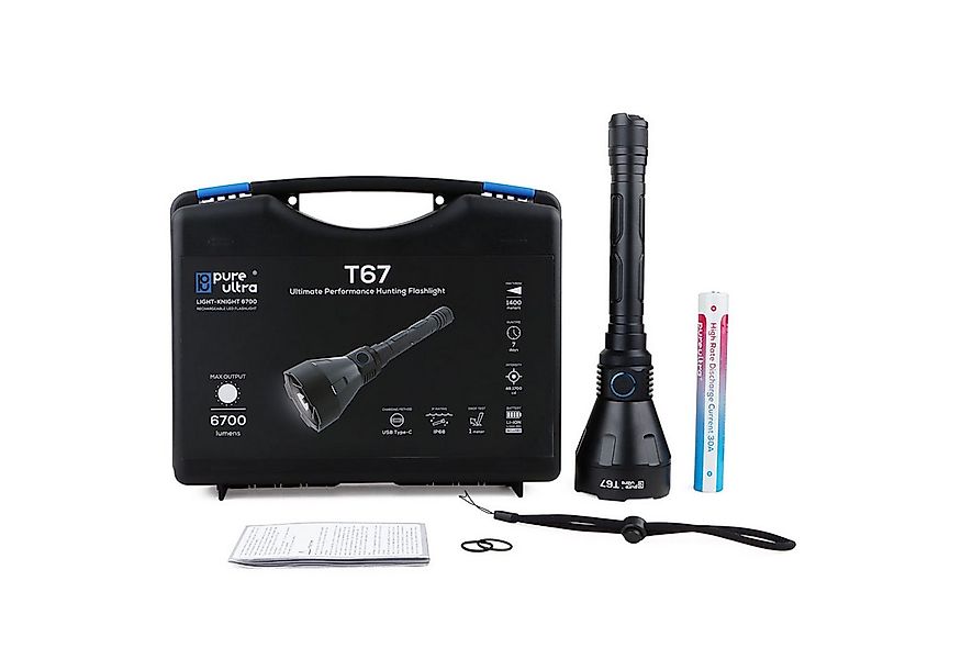 PureUltra LED Taschenlampe T67, 1400m Reichweite, 6700Lm, Search & Rescue, günstig online kaufen