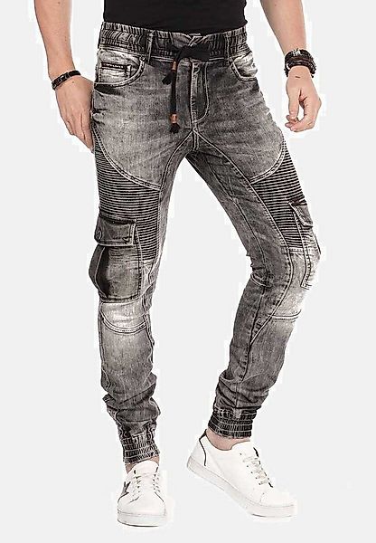 Cipo & Baxx Cargojeans Jeans mit elastischen Bündchen am Saum, CD-446 günstig online kaufen