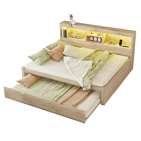 REDOM Kinderbett Schlafsofa Daybett (mit Ambientebeleuchtung günstig online kaufen