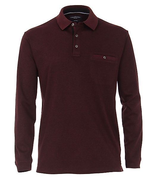 CASAMODA Langarm-Poloshirt "CASAMODA Polo-Shirt Langarm gestreift" günstig online kaufen