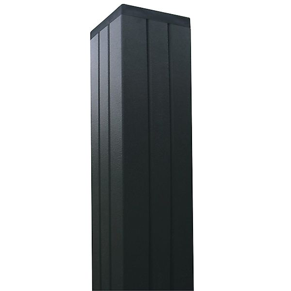 GartenLand Tor-Steckzaunpfosten Aluminium 6,8 cm x 6,8 cm x 239 cm Anthrazi günstig online kaufen