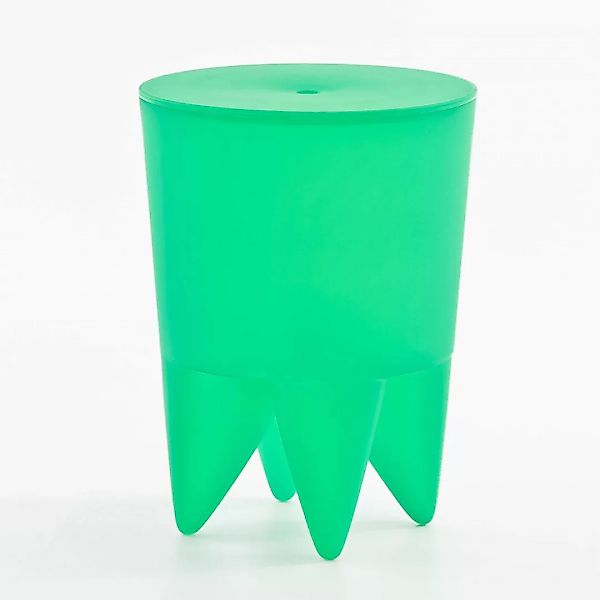 XO-Design - Bubu Ier Hocker - grasgrün/halbtransparent/H 43cm/Ø 32,5cm günstig online kaufen