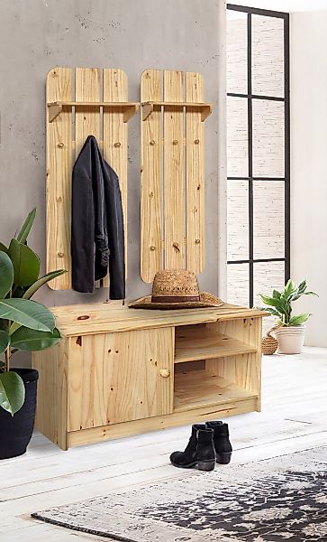 Home affaire Schuhschrank 1 tlg. gefertigt aus massivem Kiefernholz günstig online kaufen