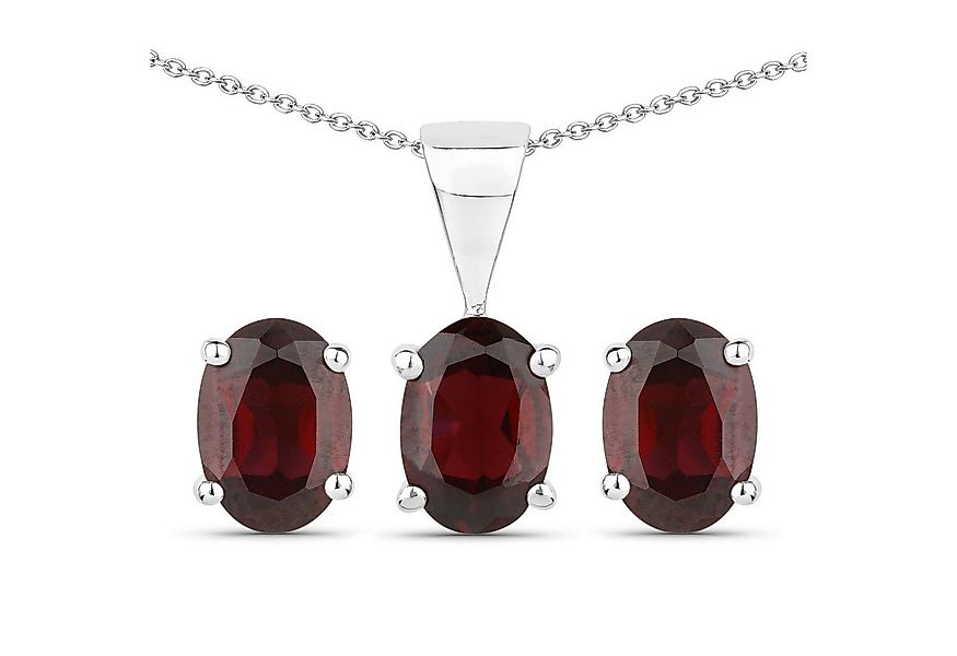 Vira Jewels Paar Ohrstecker Silber 925 rhodiniert Ohrringe und Halskette mi günstig online kaufen