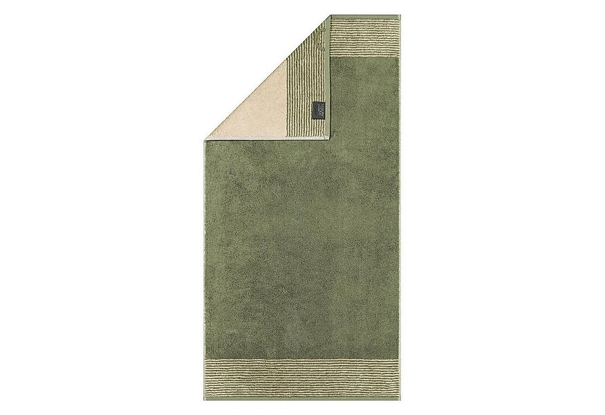 Cawö Duschtuch TWO TONE, 80 x 150 cm, Grün, Creme, Baumwolle (1-St), Made i günstig online kaufen