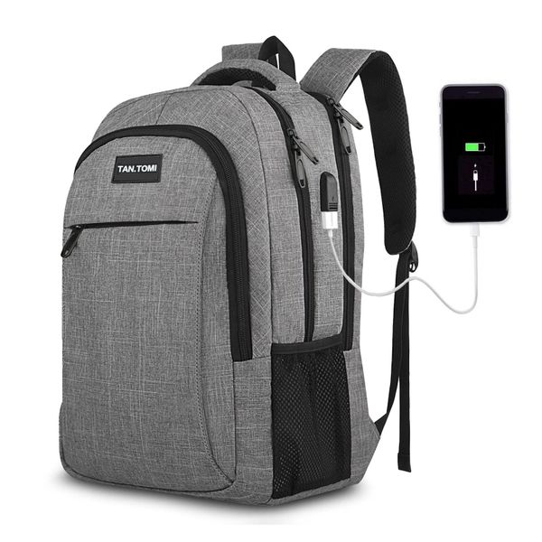 TAN.TOMI Rucksack Laptop-Rucksack Herren mit USB-Ladebuchse, günstig online kaufen