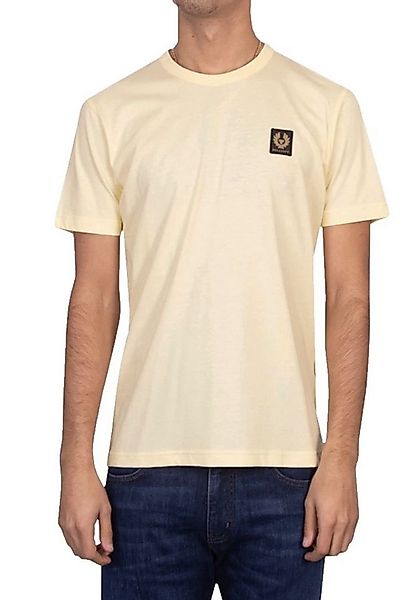 Belstaff T-Shirt Retro 1924 Patch Regular Fit Shirt Gesticktem Rand versehe günstig online kaufen