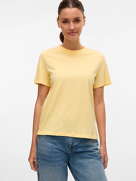 Vero Moda Kurzarmshirt "VMPAULINA SS T-SHIRT GA JRS NOOS" Baumwolle, regula günstig online kaufen