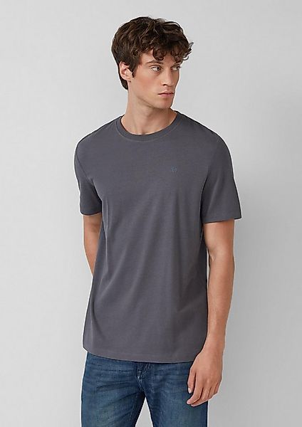 s.Oliver Kurzarmshirt T-Shirt Heavy Jersey T-Shirt mit Crew Neck und Logo-P günstig online kaufen