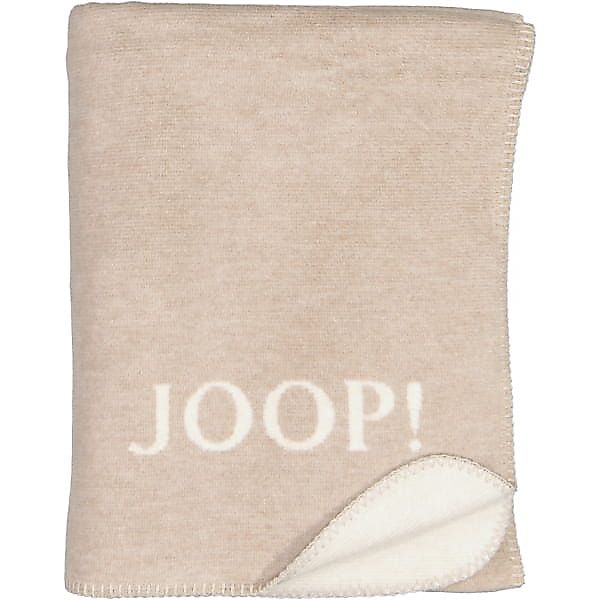JOOP! Wohndecke Melange-Doubleface - Größe: 150x200 cm - Farbe: Sand-Natur günstig online kaufen