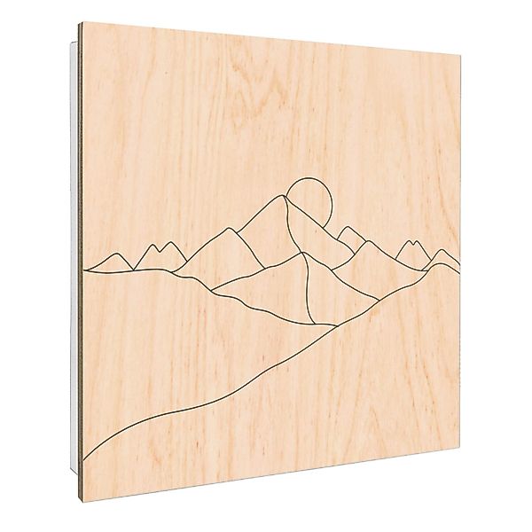 Banjado Großer Schlüsselbox Holz 30x30cm Weiß Scharnier Rechts 50 Haken Sch günstig online kaufen