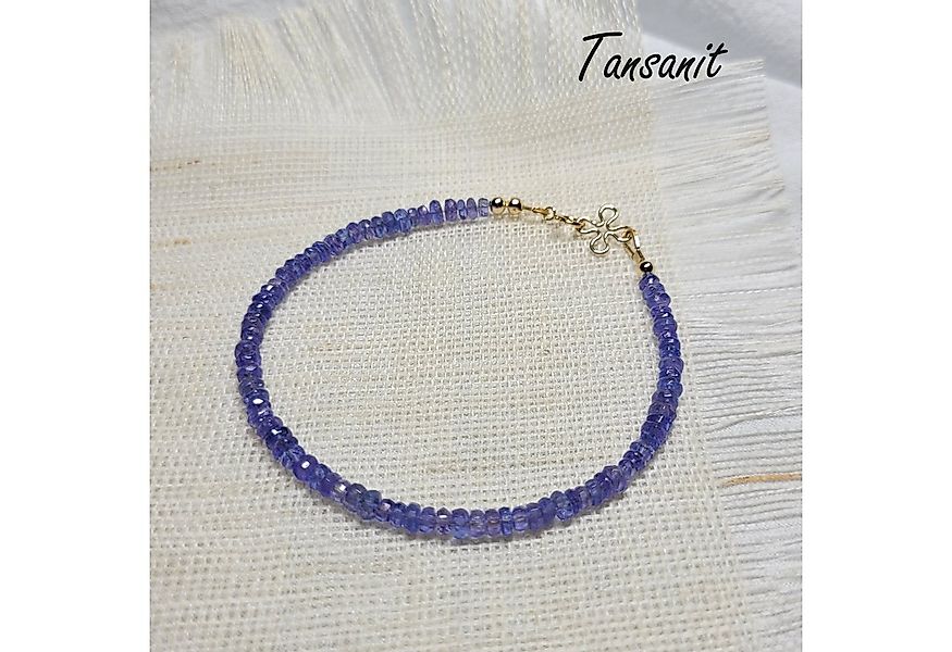 GOLDEN Armband Tansanit Edelstein Armband, 14K Gold gefüllt Steinschmuck, G günstig online kaufen