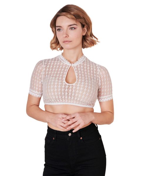 KRÜGER COLLECTION Dirndlbluse Dirndlbluse 'Bernarda' Kurzarm günstig online kaufen