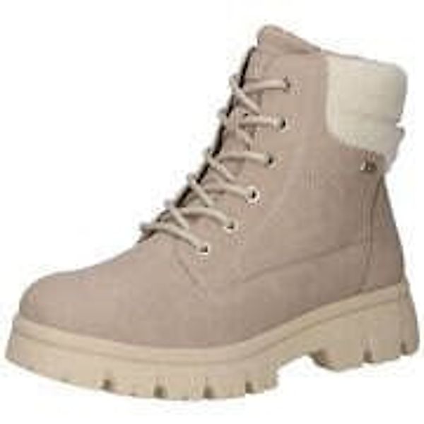 Tom Tailor Schnür Boots Damen beige günstig online kaufen