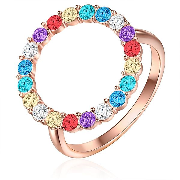Lulu & Jane Fingerring Kreis roségold, günstig online kaufen