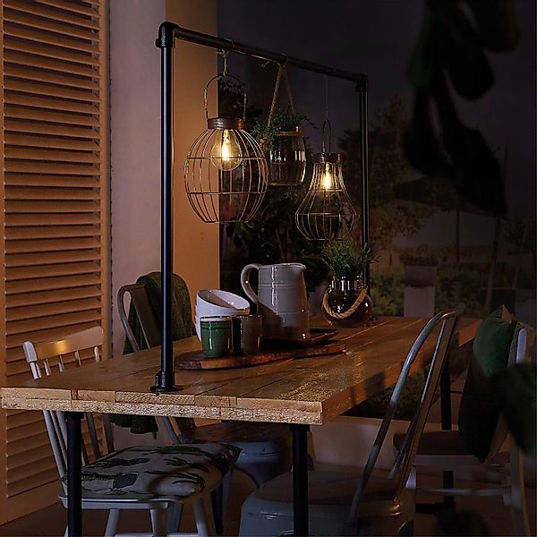 Luxform Gartenleuchte Luxform Solar Drahtgeflecht Leuchte günstig online kaufen