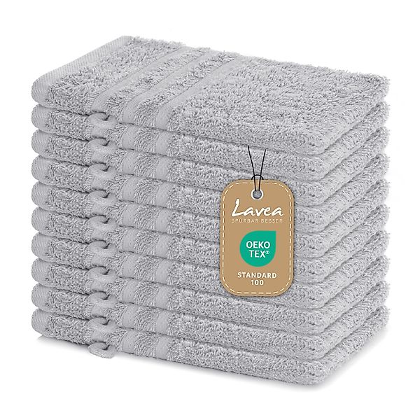 Lavea Handtuch Set Frottierserie Elena, Waschhandschuh günstig online kaufen