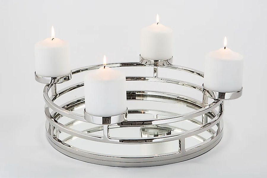 Fink Kerzenhalter "MODENA, 4-flammig, Adventsleuchter", (1 St.), Stumpenker günstig online kaufen