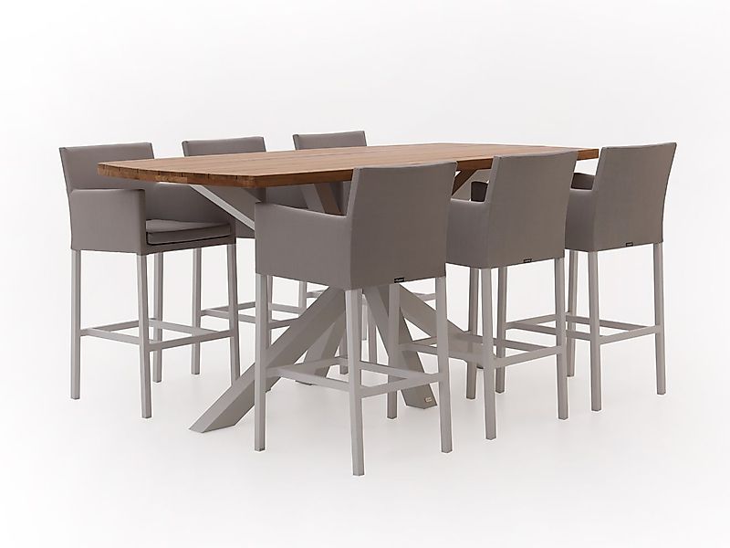 Manifesto Sulzano/Induno Dänisch oval 220 cm Gartenbar-Set 7-teilig günstig online kaufen