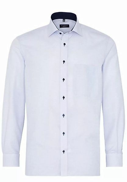 Eterna Klassische Bluse ETERNA COMFORT FIT Langarm Hemd hellblau strukturie günstig online kaufen