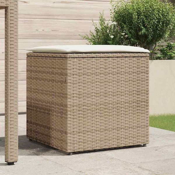vidaXL Gartenbox Kissenbox mit Speicher Beige günstig online kaufen