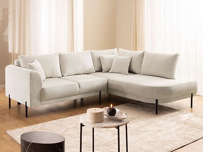 Home affaire Ecksofa "NELLIA L-Form mit Ottomane rechts oder links bestellb günstig online kaufen