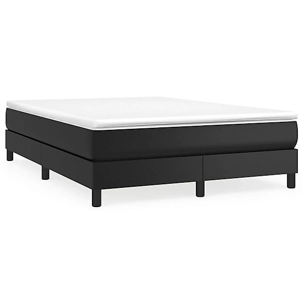 vidaXL Boxspringbett Schwarz 140x200 cm Kunstleder1371151 günstig online kaufen