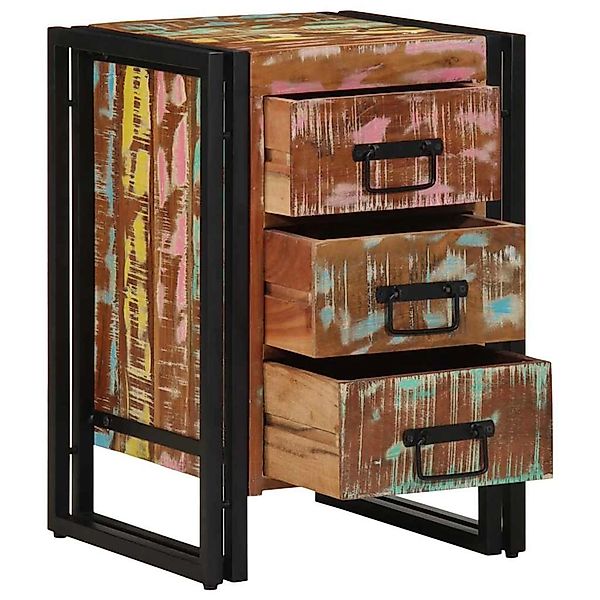 vidaXL Nachttisch Mehrfarbig 40 x 35 x 50 cm Massives Altholz 4102732 günstig online kaufen