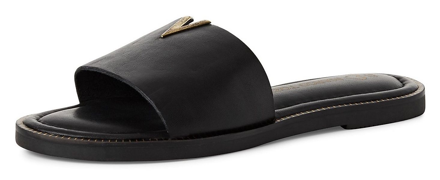 MARCO TOZZI Pantolette, Flats, Sommerschuh mit edlem Schmuckelement günstig online kaufen