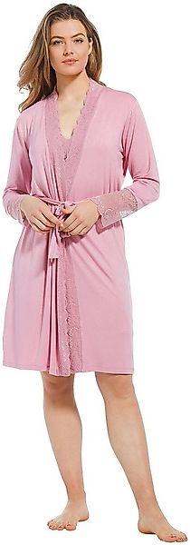 Pastunette Kimono Damen Morgenmantel mit Spitze, kurz, Viskosemischung, Kim günstig online kaufen