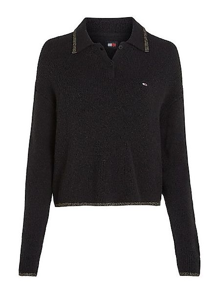Tommy Jeans Strickpullover TJW GLITTER POLO günstig online kaufen