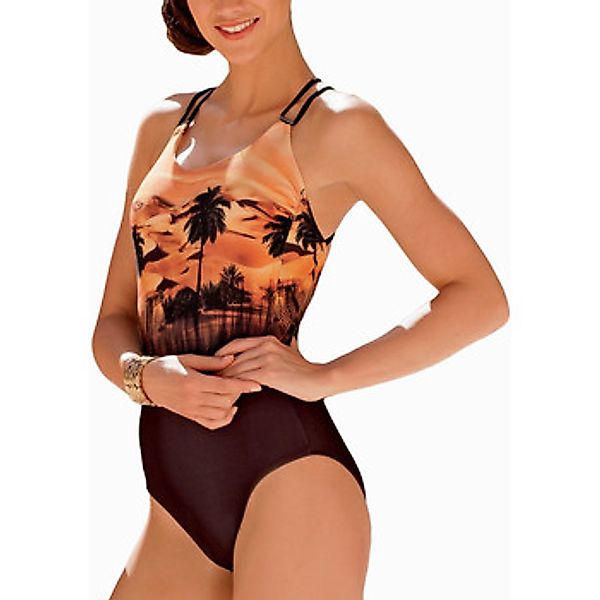 Lisca  Badeanzug 1-teiliger Badeanzug Copacabana orange günstig online kaufen