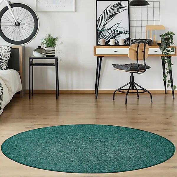 Andiamo Teppich »Luton, Made in Germany«, rund, 5 mm Höhe, melierte Optik, günstig online kaufen