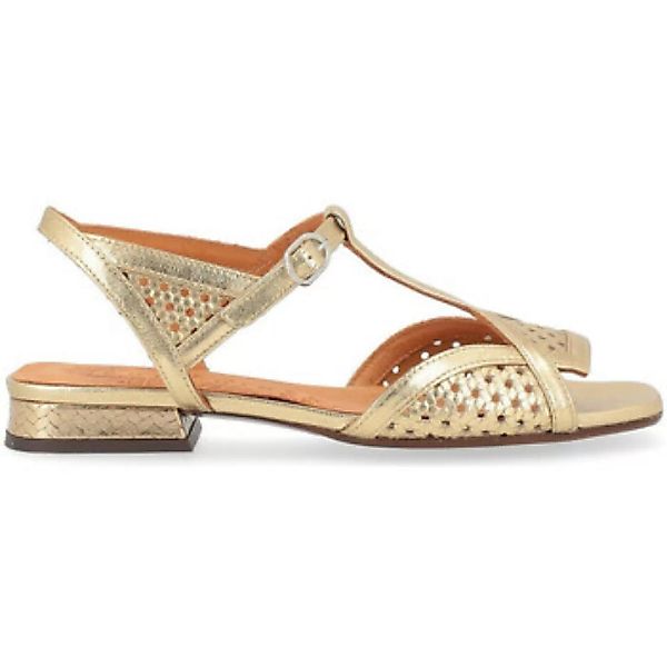 Chie Mihara  Sandalen Sandale  aus goldfarbenem, perforiertem Leder günstig online kaufen