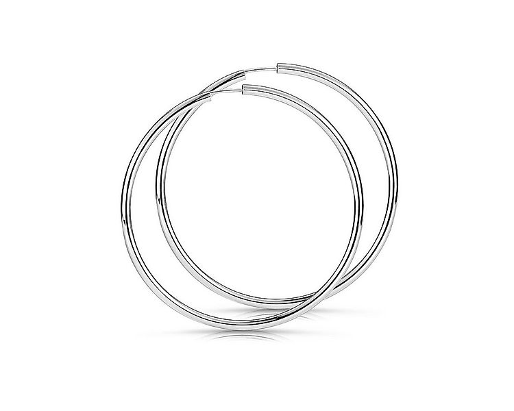 Materia Paar Creolen Silbercreolen Damen 60mm SO-323, aus 925 Sterling Silb günstig online kaufen