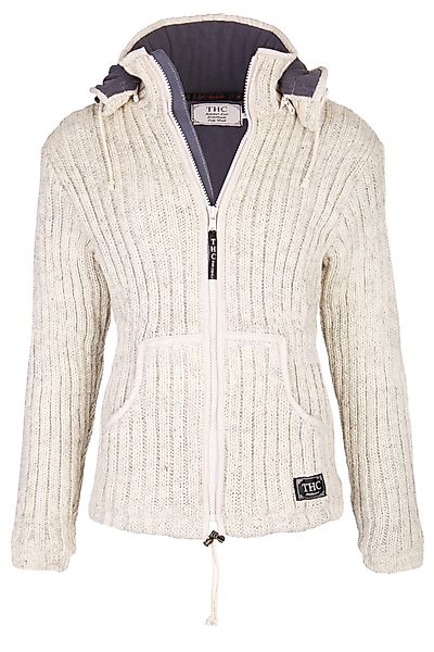 THC Natural Line Strickjacke Schafwollstrickjacke gerippt günstig online kaufen