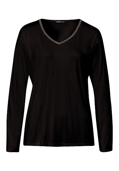 FRANK WALDER T-Shirt mit Glitzerdetail günstig online kaufen
