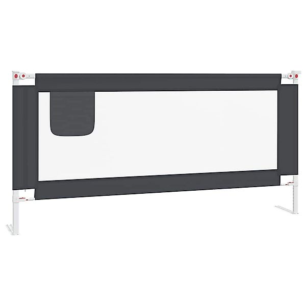 Kleinkind-bettschutzgitter Dunkelgrau 190x25 Cm Stoff günstig online kaufen