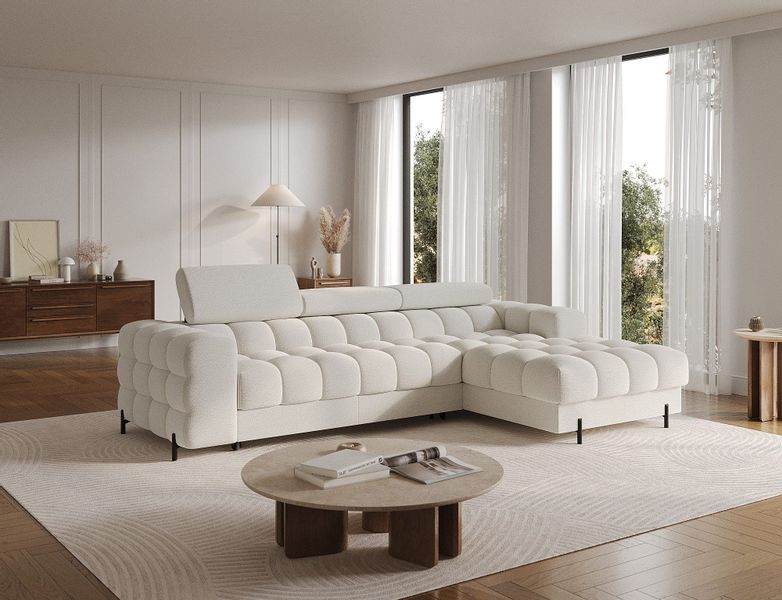 yourhouse24 Ecksofa L-Form Felro mit Schlaffunktion günstig online kaufen